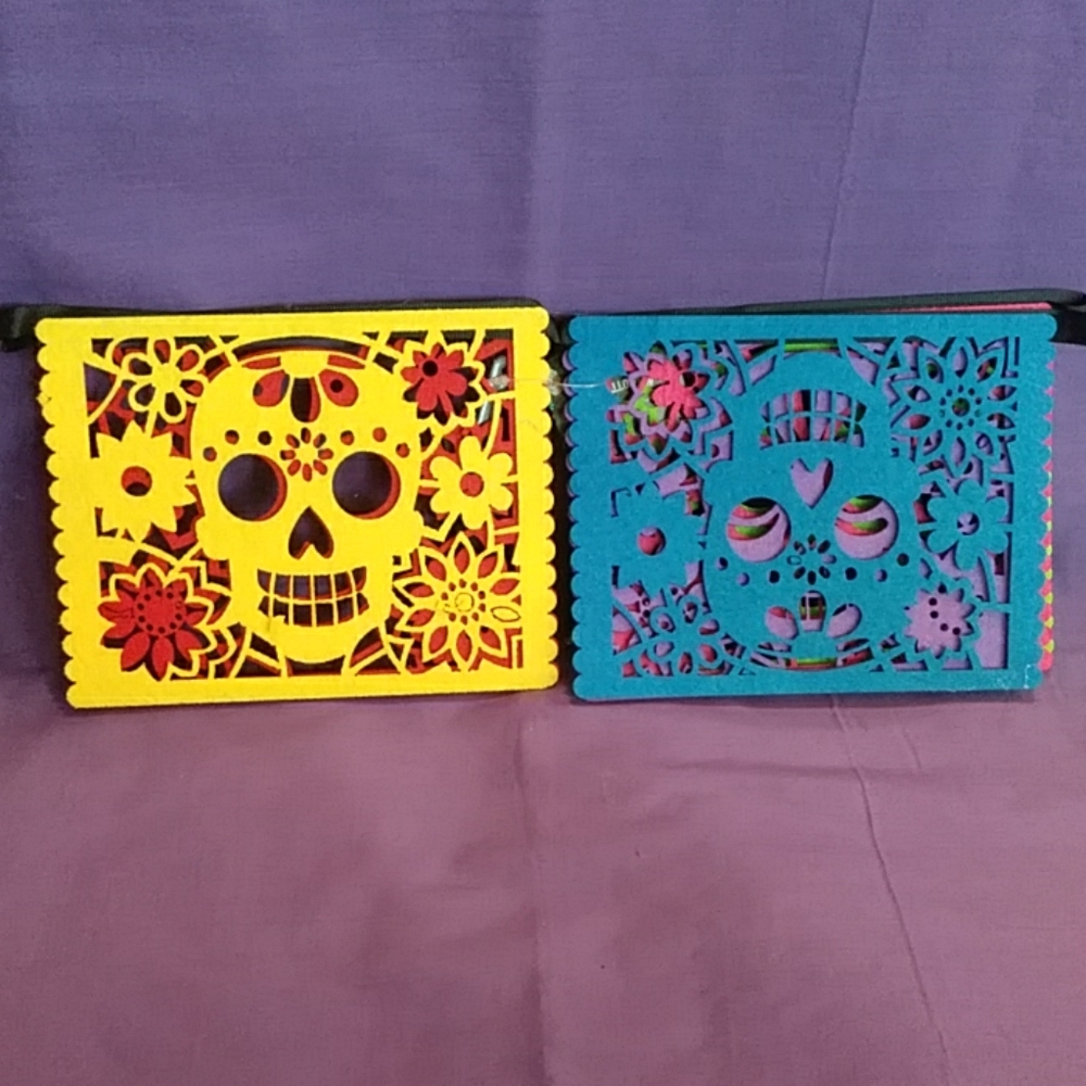 Day of the dead banderas Mexican Cut Outs
